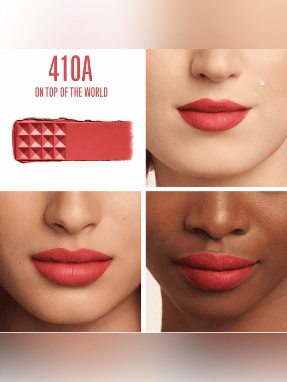 Valentino Spike Matte Lipstick in 410R, On Top of the World - BNIB! - Picture 2 of 4